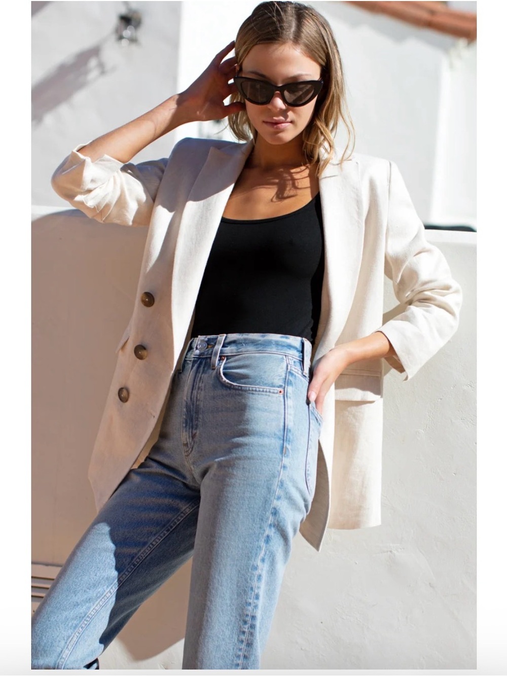 Emerson Fry Lee Jacket in Beach Linen, Size 4
